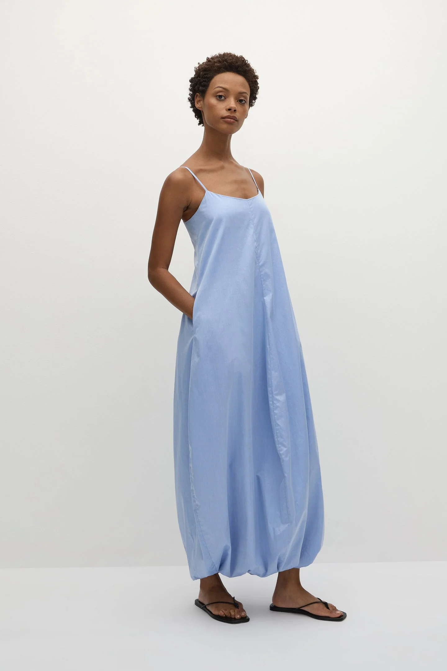 Aniela Midi Dress, Soft Blue - Image 5