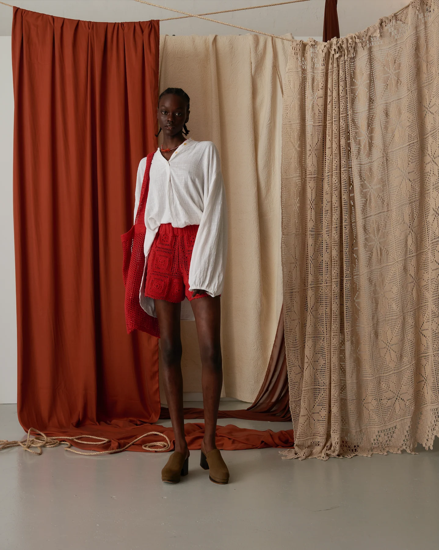 Auri Shorts, Red - Image 4