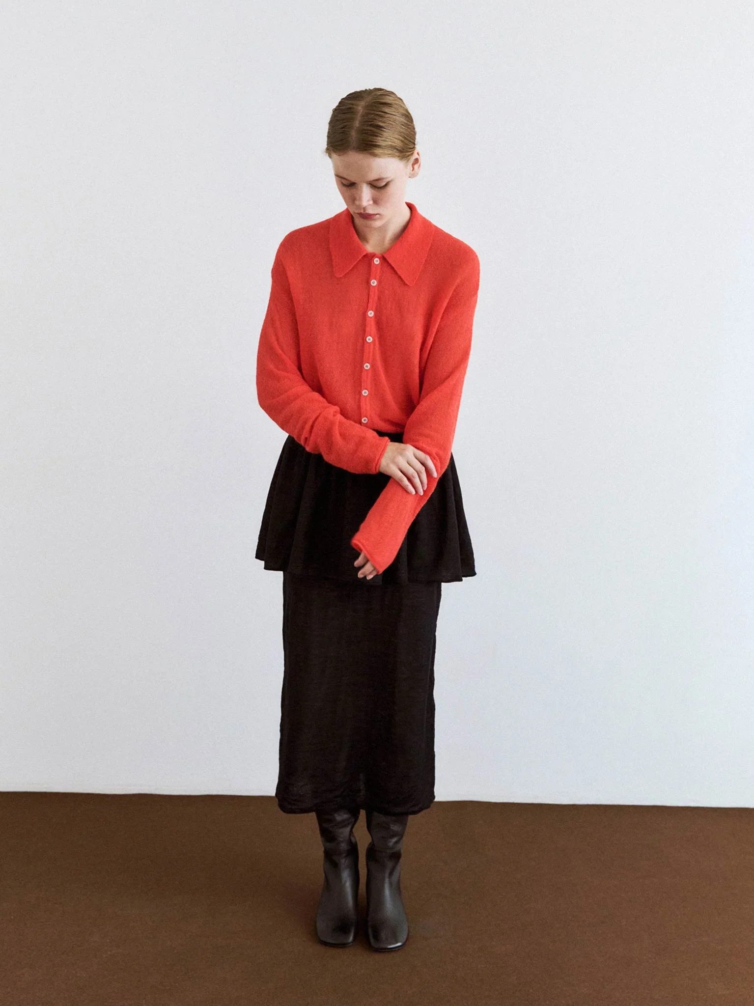 Bikou Polo Sweater, Chilli Pepper - Image 7