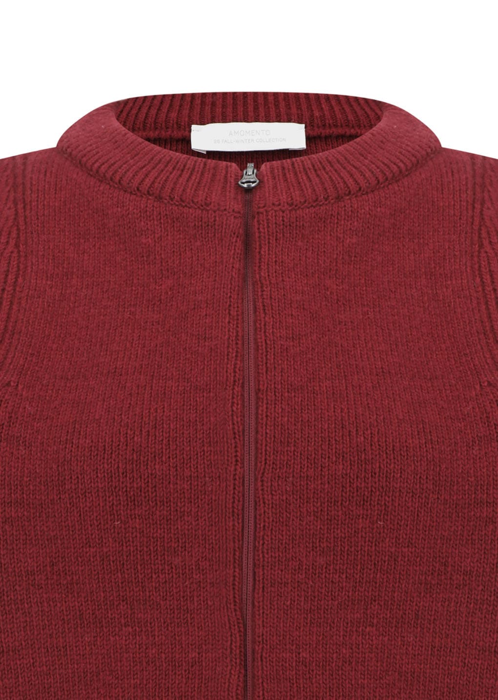 Cut Out Rounded Cardigan, Red - Image 11