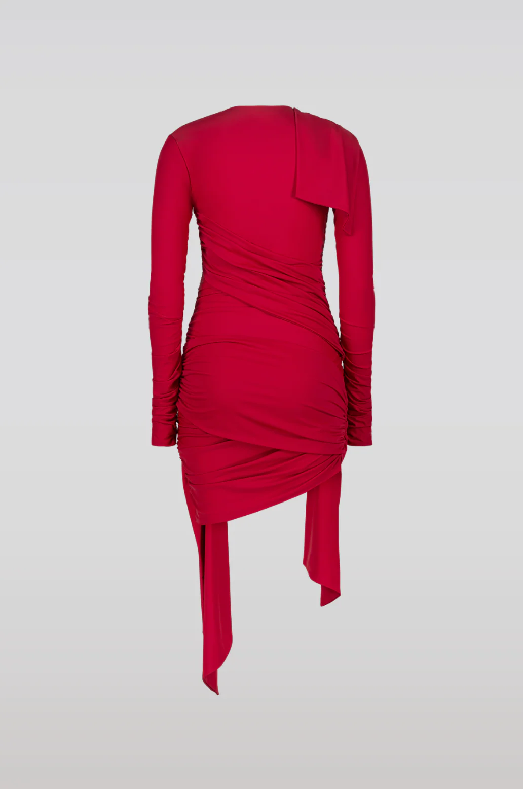 DRESS.12.D7.24 Red Sporty Jersey Dress - Image 6