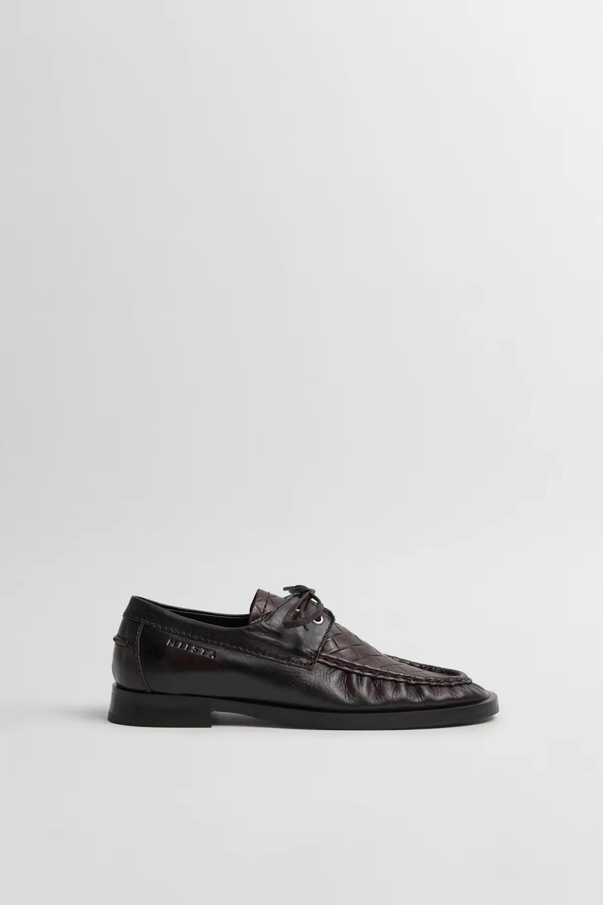 Edelira Brown Derby Loafers, Brown - Image 7