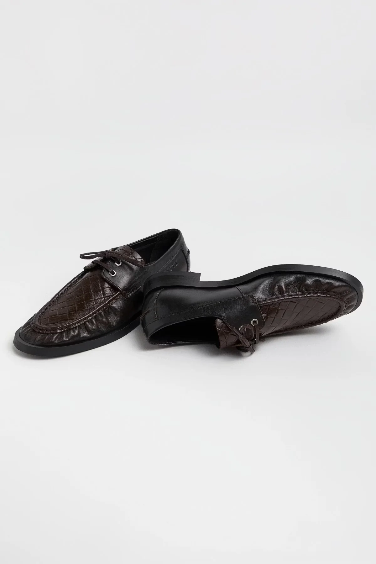 Edelira Brown Derby Loafers, Brown - Image 8