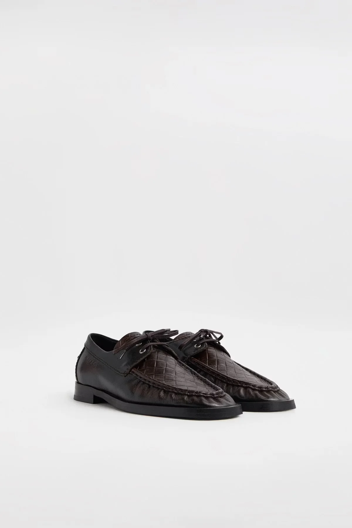 Edelira Brown Derby Loafers, Brown - Image 9