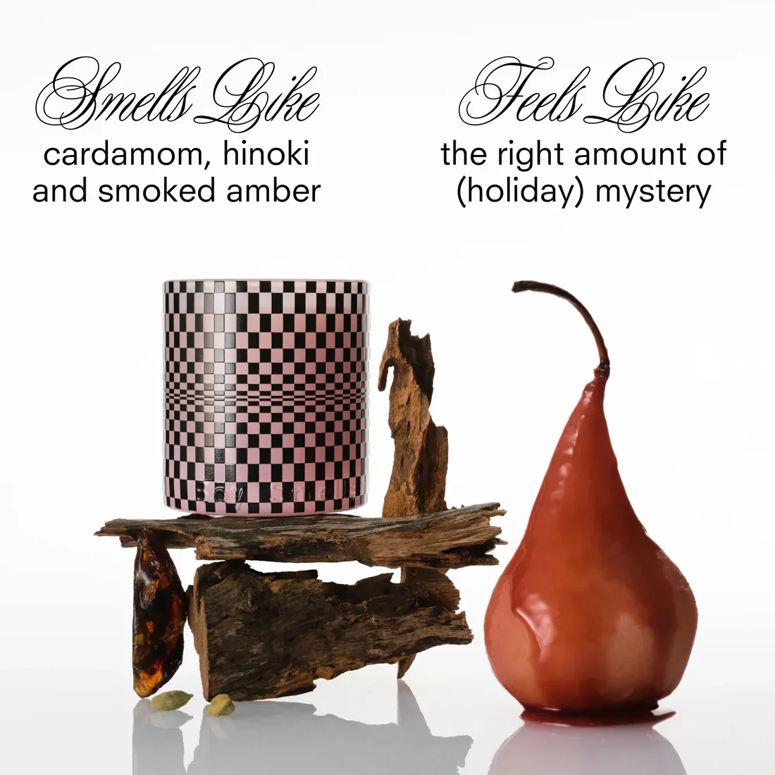 Festive Checker Hinoki Fantome Candle - Image 3