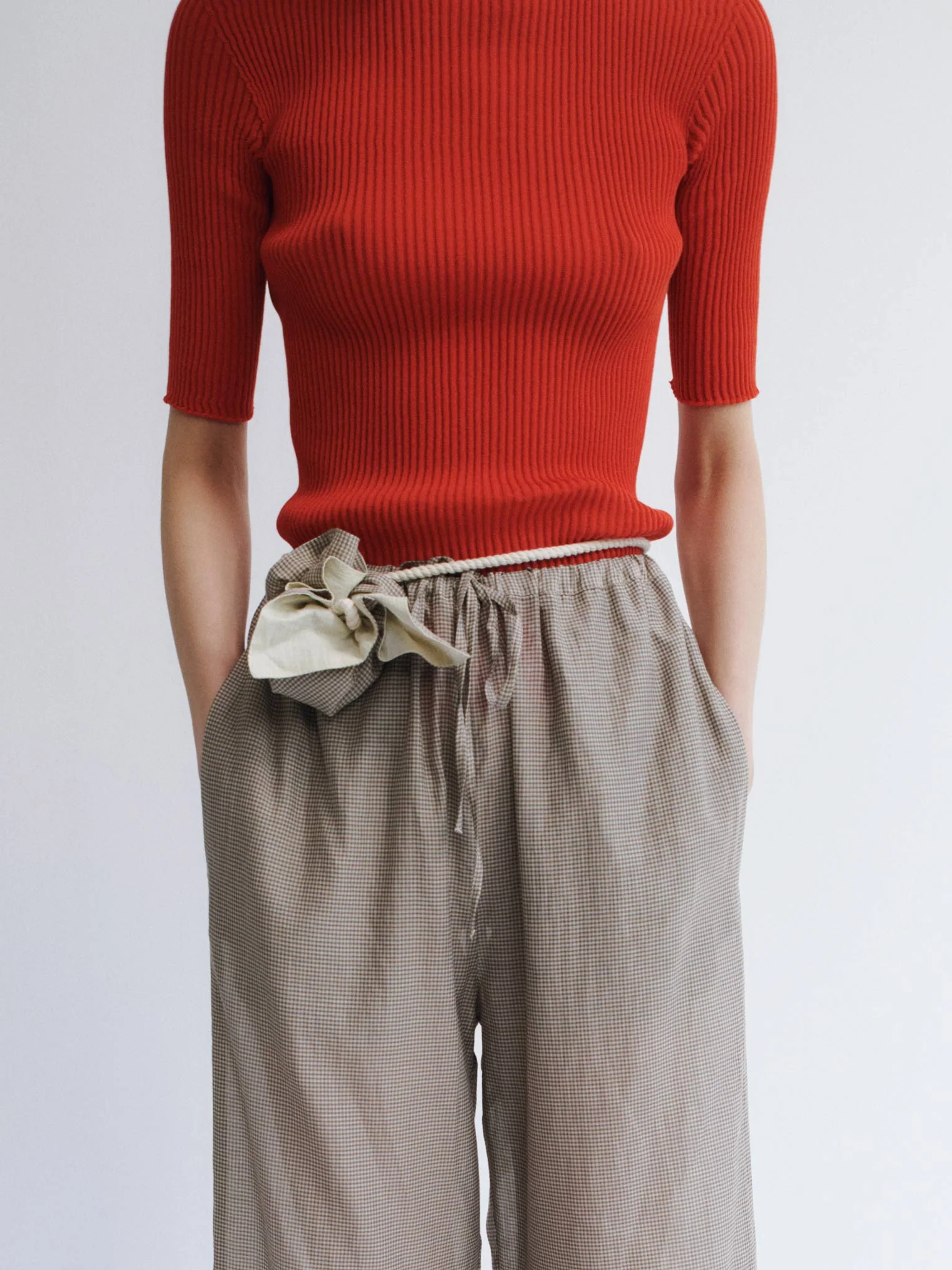 Fue Pants, Gingham Toffee - Image 7