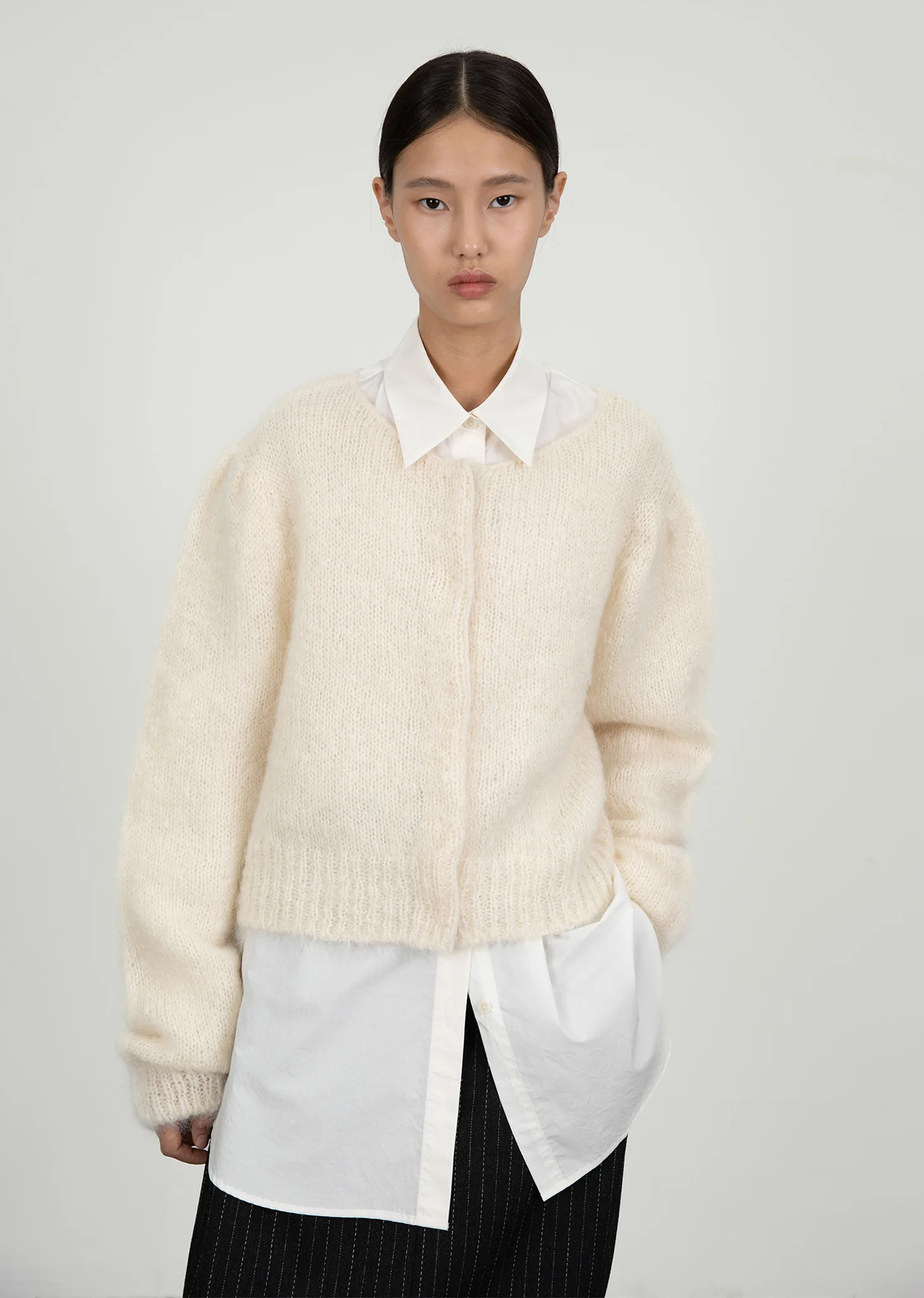 Grandma Cardigan, Ivory - Image 4