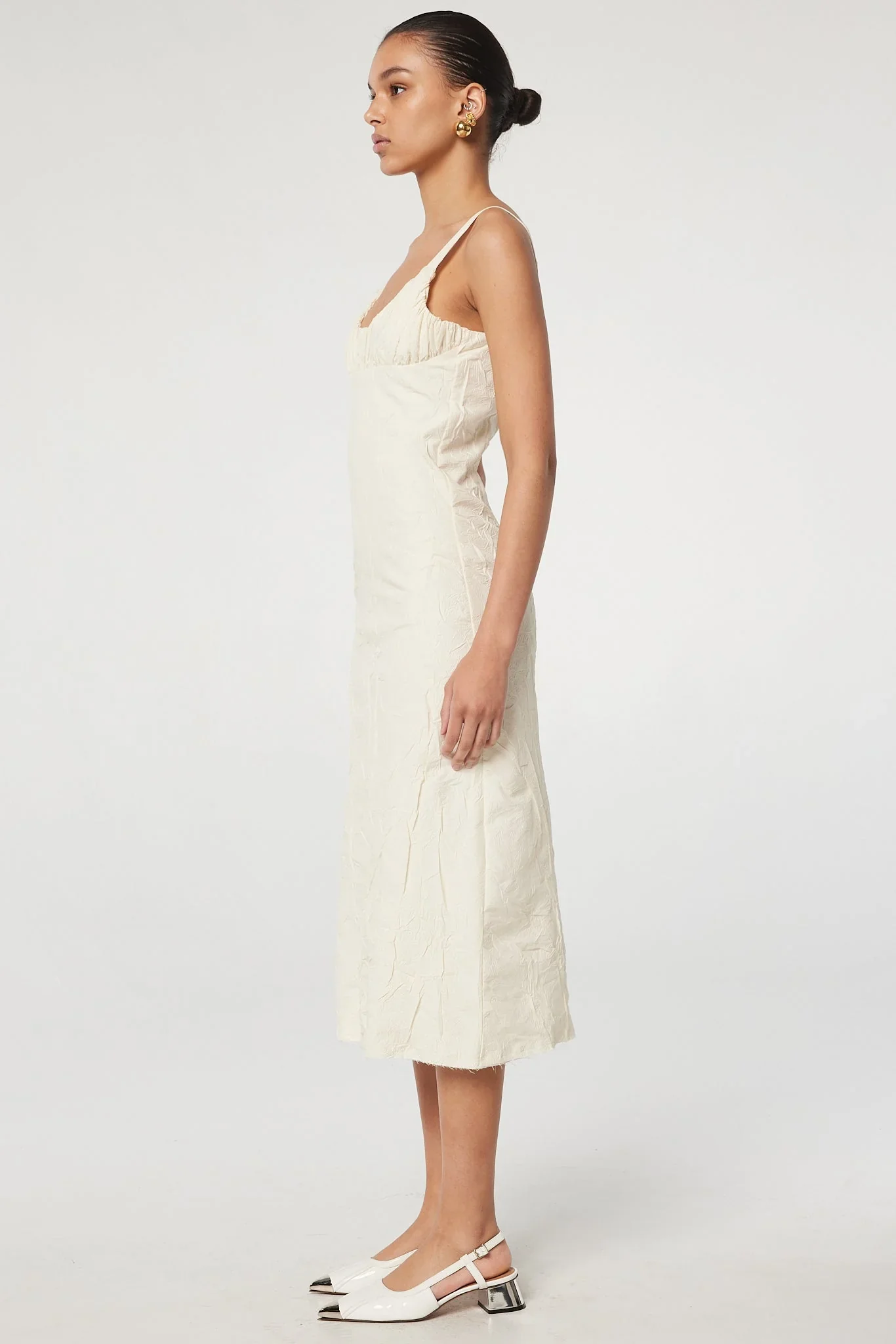 Julieta Dress, Vanilla - Image 3