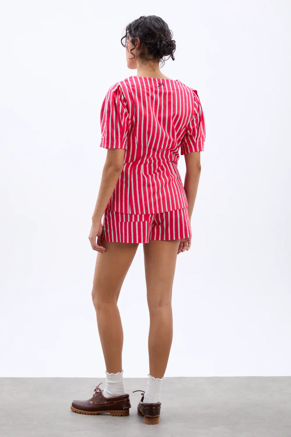 Krissy Boxer Short, Red Stripe - Image 5