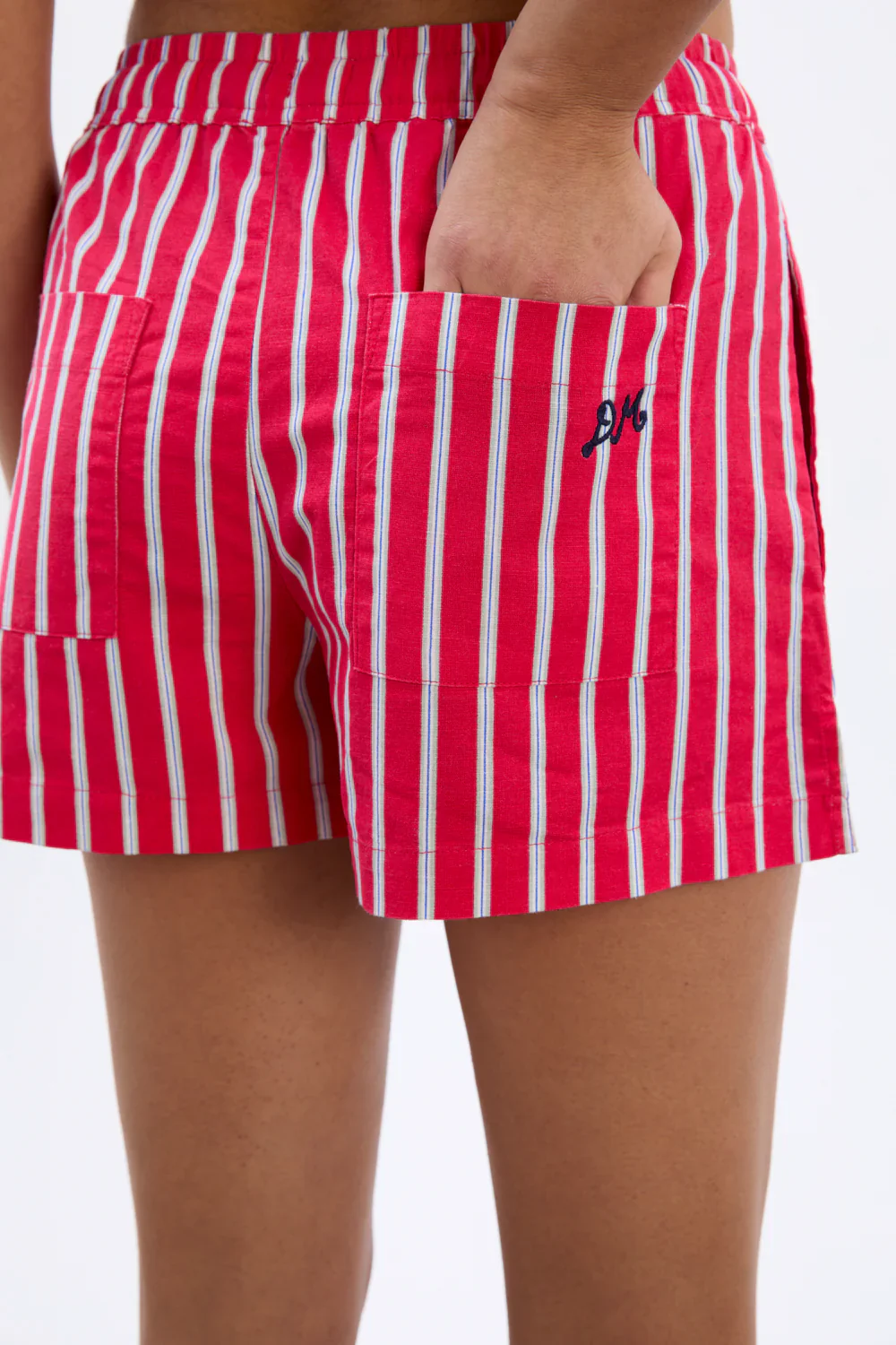 Krissy Boxer Short, Red Stripe - Image 9