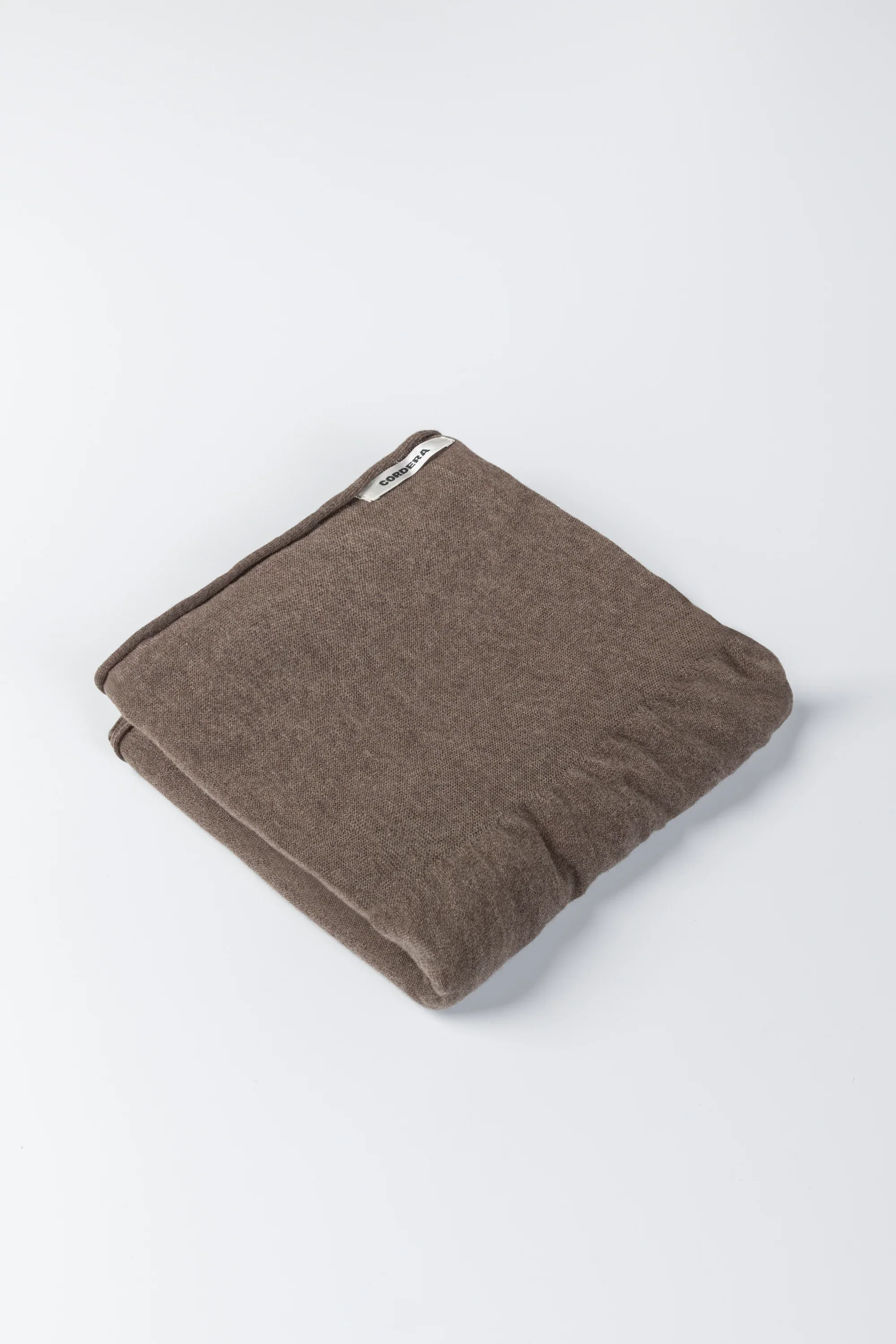 Merino Wool Shawl, Deep Taupe - Image 3