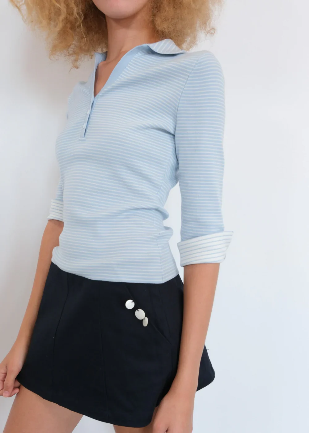 Naomi Top, Light Blue - Image 3