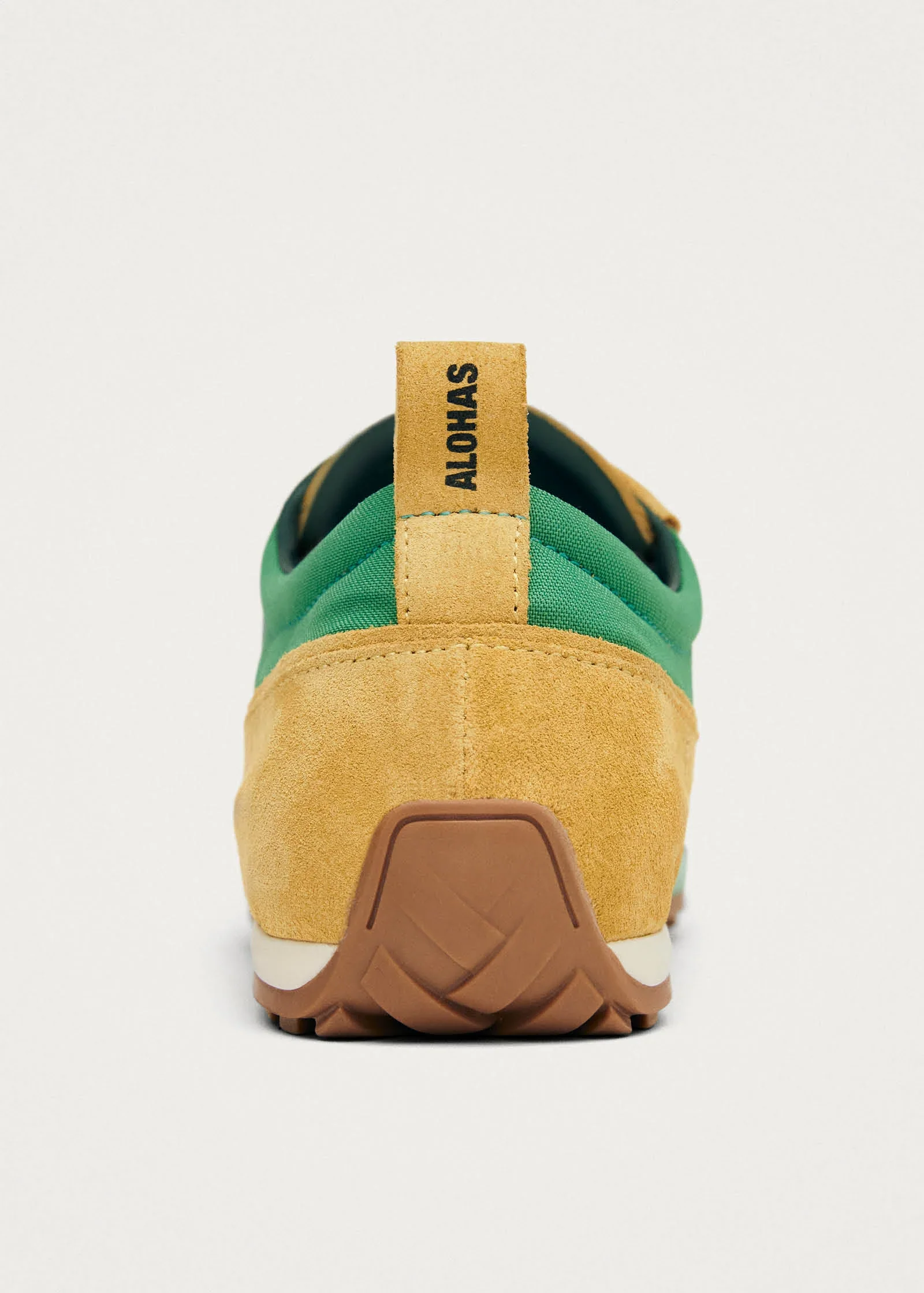 Nylon Green Leather Sneakers - Image 5