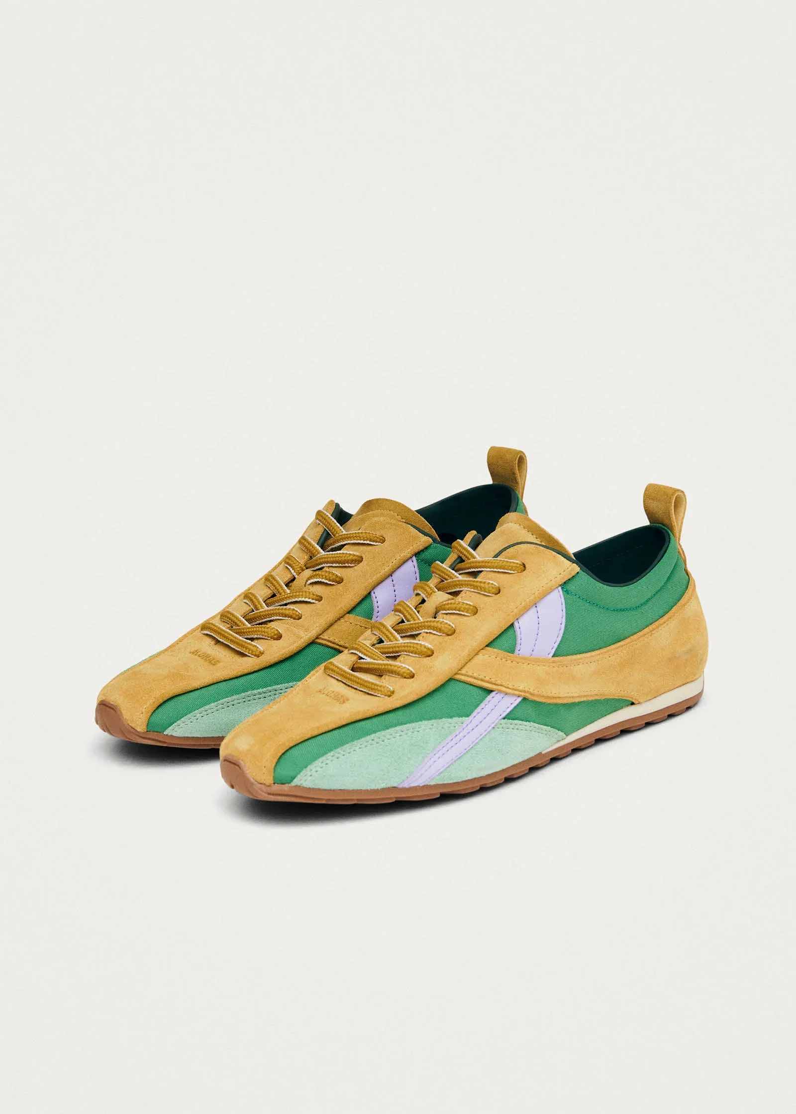 Nylon Green Leather Sneakers - Image 6