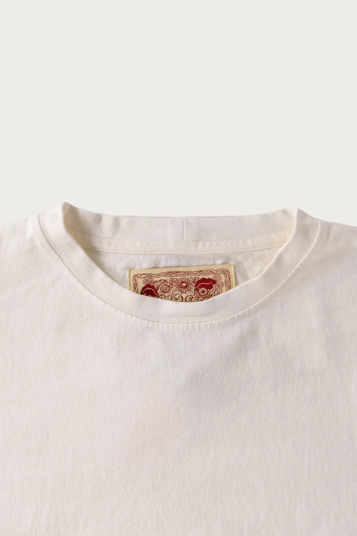 On The Farm Raw Hem Tee, Cloud - Image 5