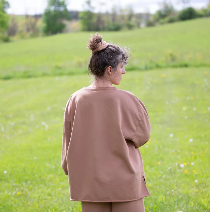Replenish Henley Sweatshirt, Husk - Image 4