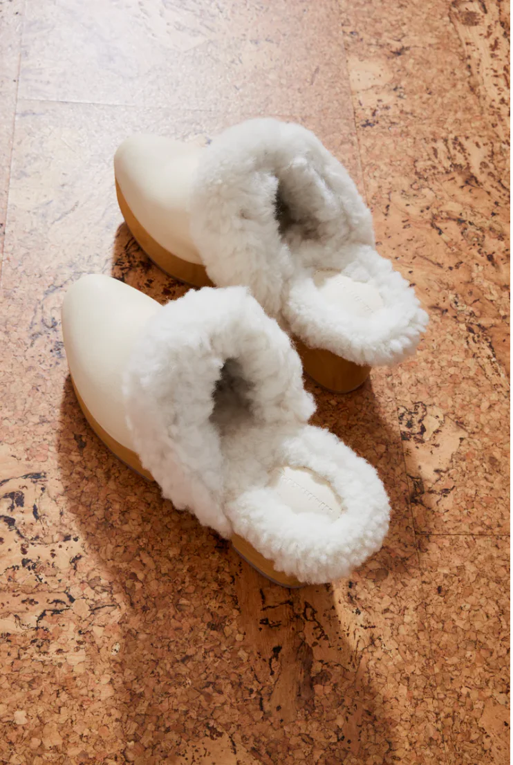 Shearling Clog, String - Image 3