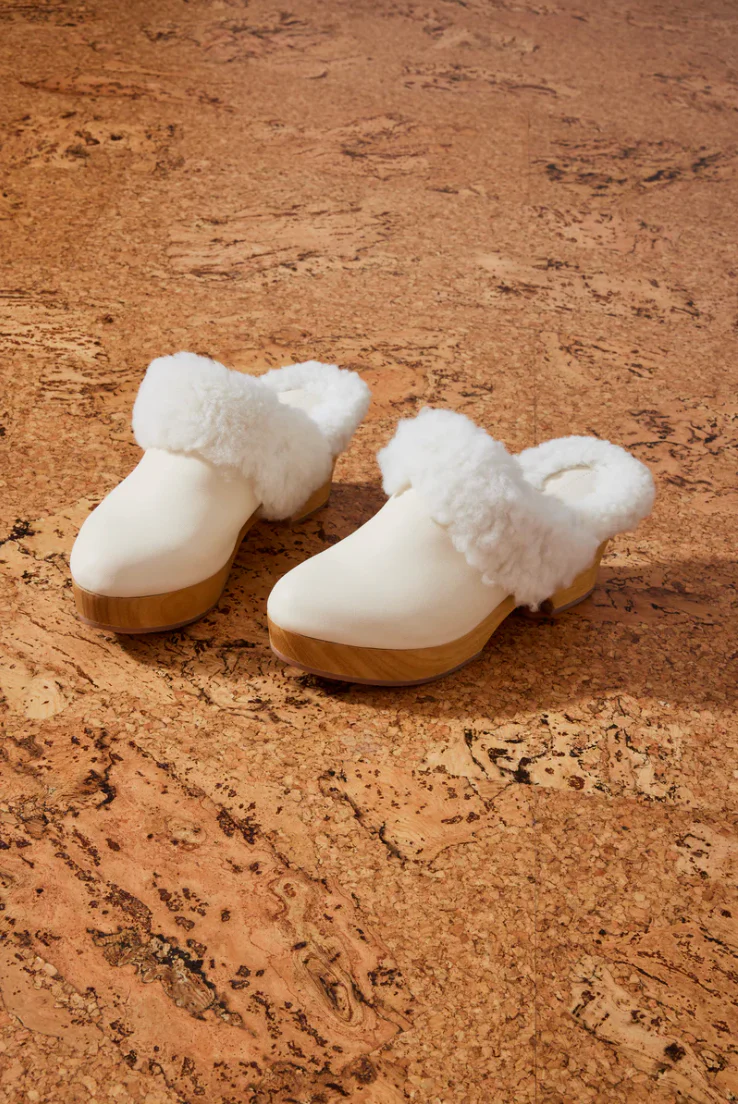 Shearling Clog, String - Image 4