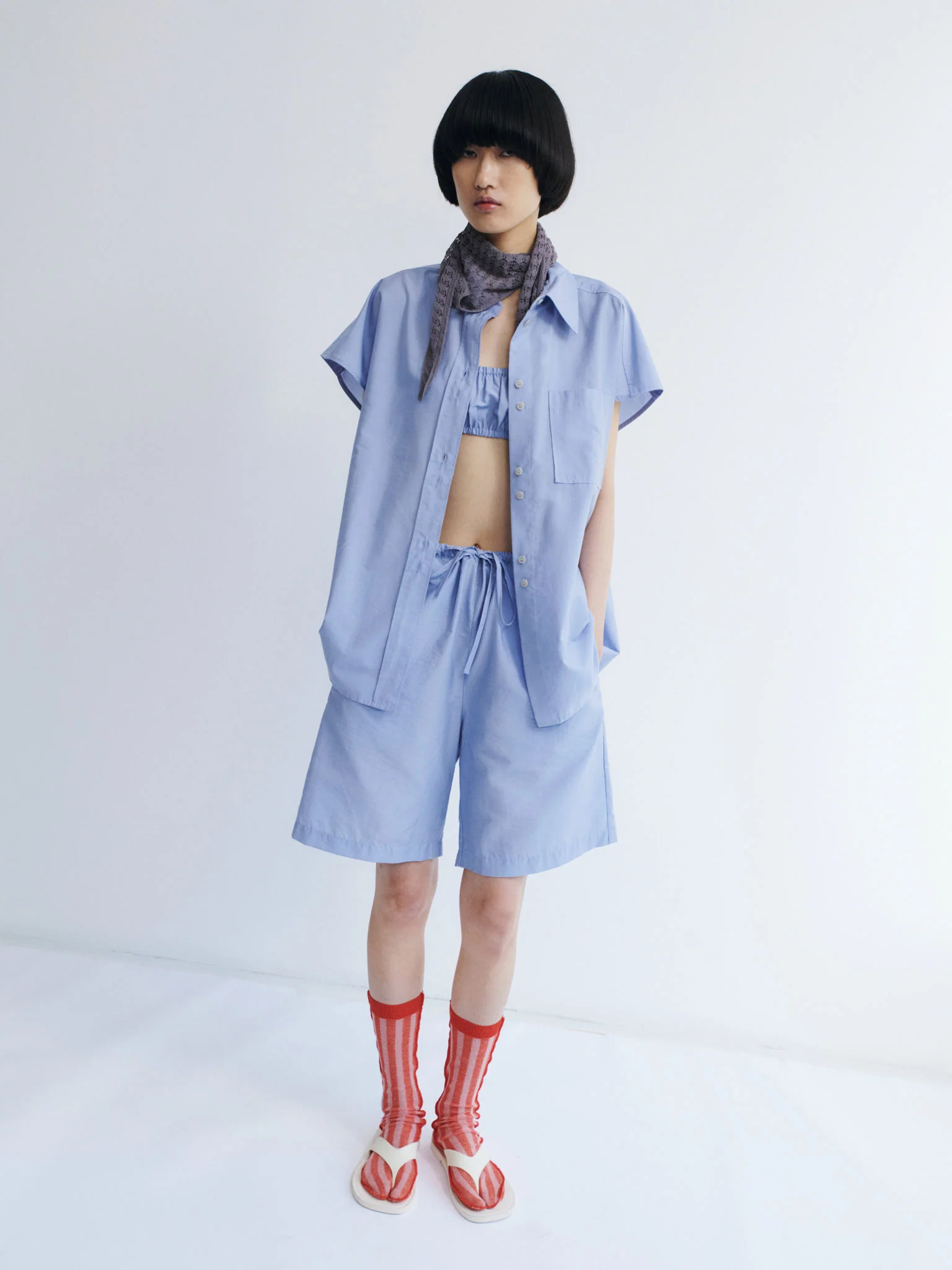 Shingu Shorts, Salvia Blue - Image 2