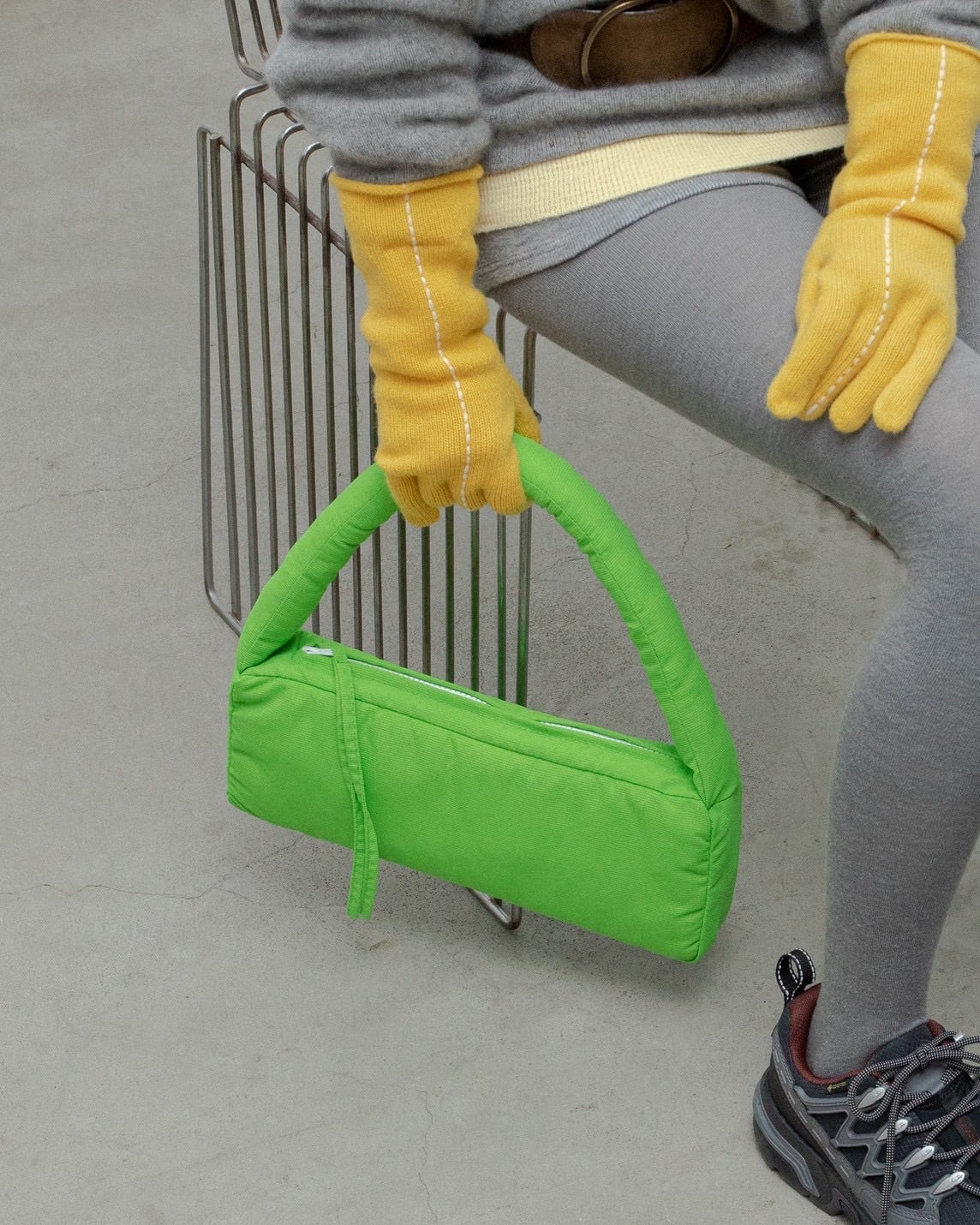 Short Stitch Gloves, Yellow - Image 6