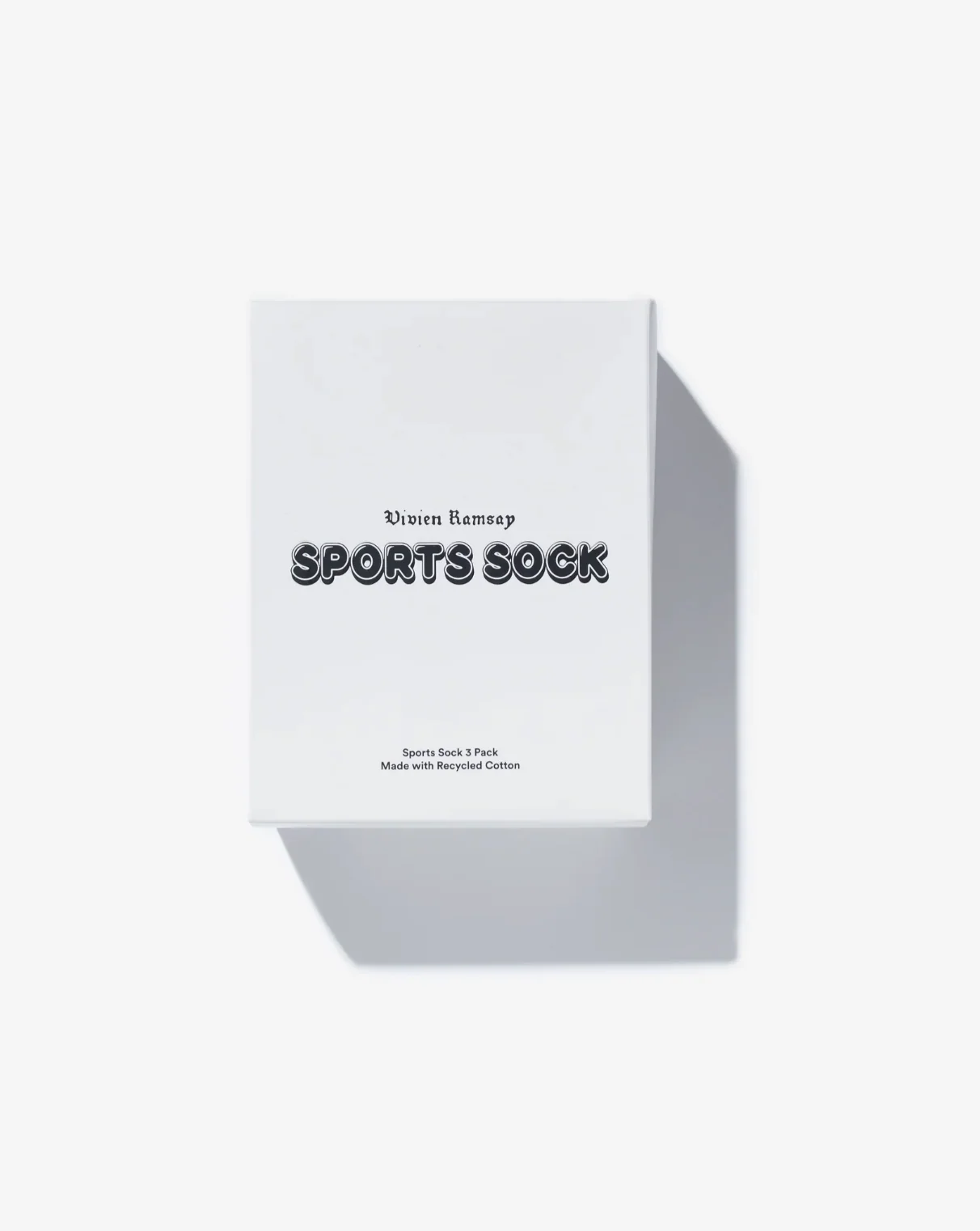 Sport Socks, Tofu with Black Logo 3 Pack - Image 3