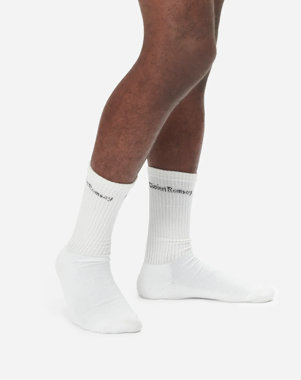 Sport Socks, White with Black Logo 3 Pack - Image 7