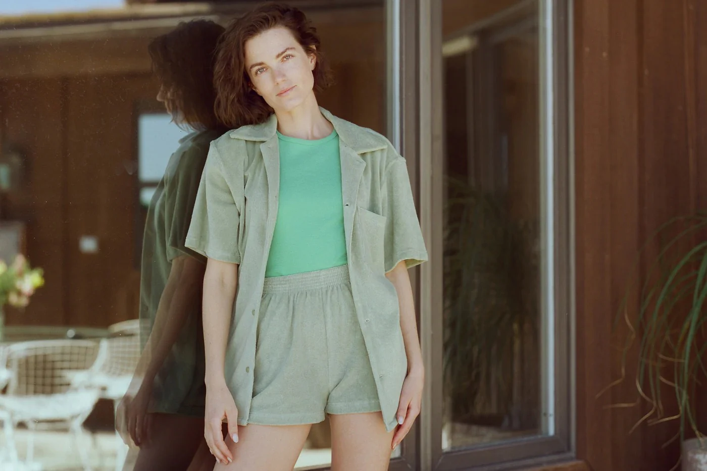 Tommy Terry Bowling Shirt, Sage - Image 3